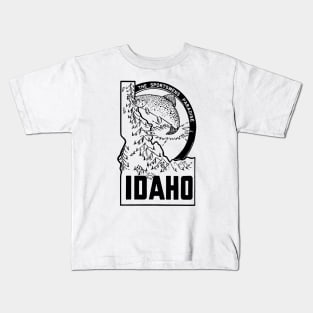 Idaho State Outline Kids T-Shirt